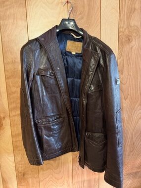 Men's Dark Brown Leather Jacket